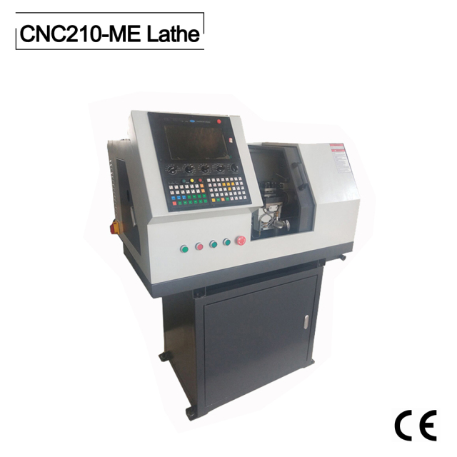 CNC210-ME mini CNC Lathe/750W motor MACH3 Software Panel Contorl/Auto Electricl Tool Chang Mini DIY Lathe Machine