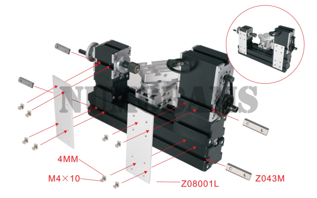 TZ20002MR 60W Metal Mini Rotating Lathe/60W,12000rpm Big Power mini lathe