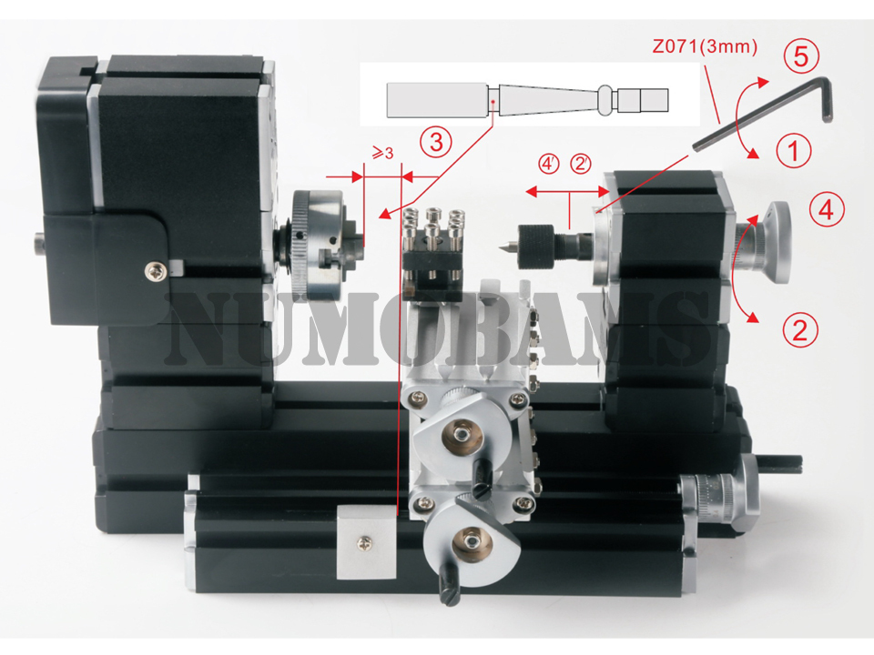 TZ20002MR 60W Metal Mini Rotating Lathe/60W,12000rpm Big Power mini lathe