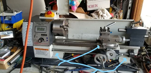 WM210 Lathe Guide Way + Middle Plate