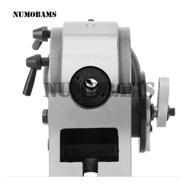 Numobams BS-0 Semi-Universal Dividing Head with 100mm 3-jaw Chuck for Metal Milling Machine Use
