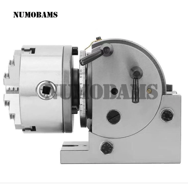 Numobams BS0 SemiUniversal Dividing Head with 100mm 3jaw Chuck for Metal Milling Machine Use