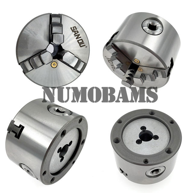 SANOU K11-250 High Accuracy 3 Jaw Self-Centering Chuck for Industrial Metal Lathe Use
