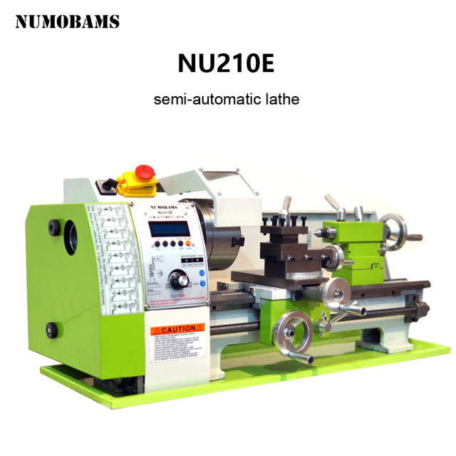 NUMOBAMS NU210E Auto Left&Right Threading Making Mini CNC Metal Lathe Machine