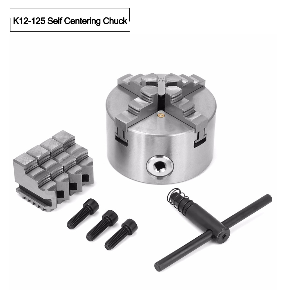 SANOU K12-125 High Accuracy 4 Jaw Self-Centering Chuck for