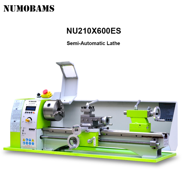 NUMOBAMS NU210x600ES Auto Left&Right Threading Making Semi-CNC Metal Lathe Machine