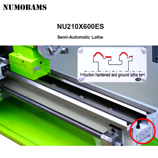 NUMOBAMS NU210x600ES Auto Left&Right Threading Making Semi-CNC Metal Lathe Machine