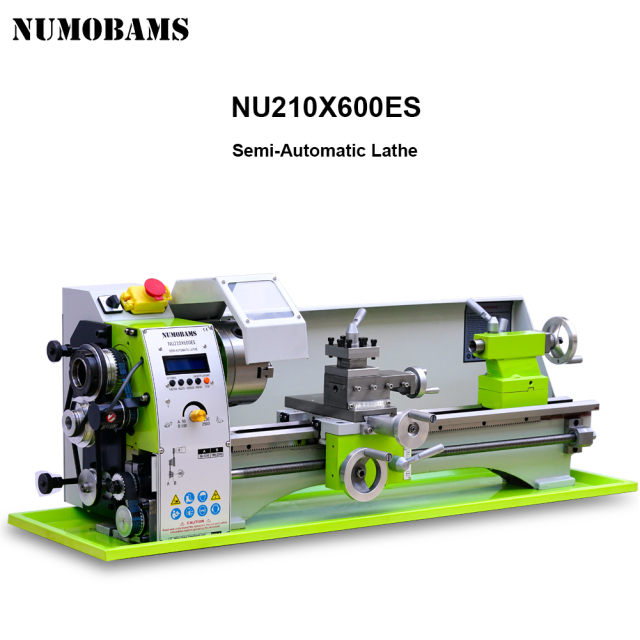 NUMOBAMS NU210x600ES Auto Left&Right Threading Making Semi-CNC Metal Lathe Machine