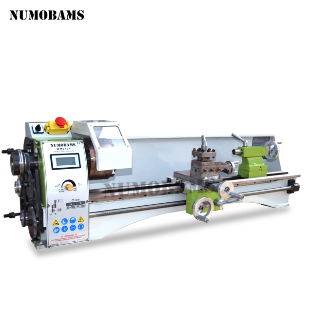 NUMOBAMS NU210X800S 750W Rated Output Power Brushless Motor MT5 spindle 800mm working length With 125mm Chuck Mini Metal Lathe Machine