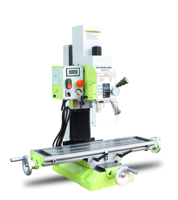 NUMOBAMS WM25V-Super Vertical Column 750W Power Metal Milling Machine