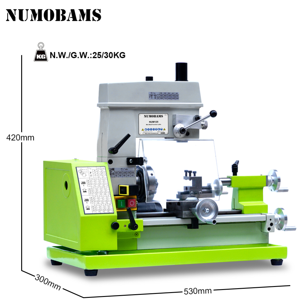 NUMOBAMS NU125 Mini Watch Making Machine 2 in1 Multi  Function Lathe & Drill Machine
