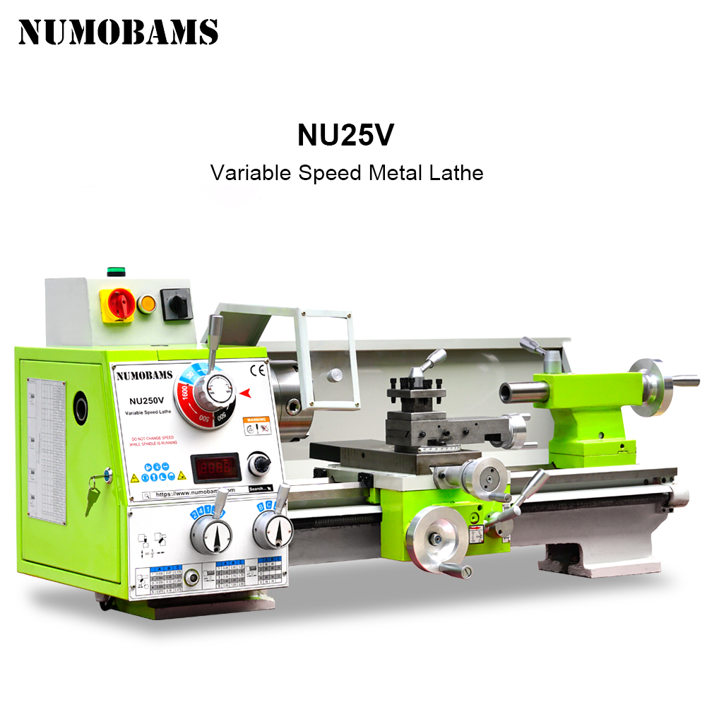 NUMOBAMSNU250V750WMotorMT4Spindle250*500MMStainlessSteelProcessingMetalLatheMachine