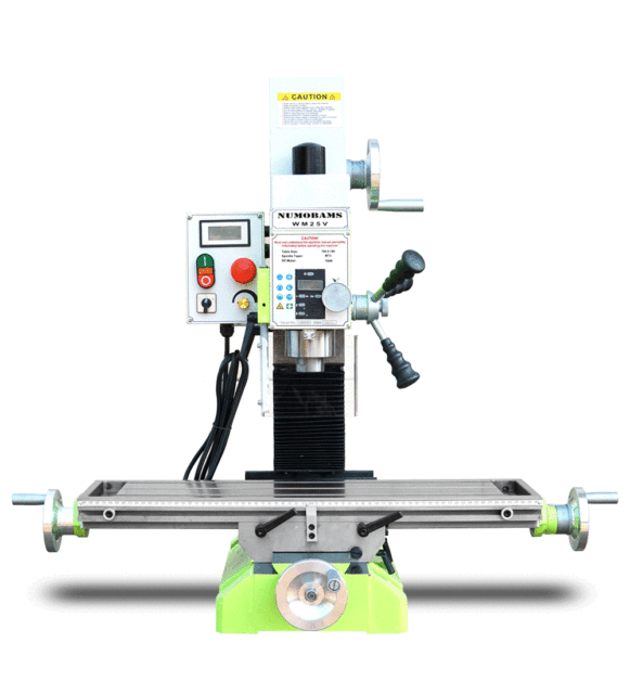 NUMOBAMS WM25V-Super Vertical Column 750W Power Metal Milling Machine