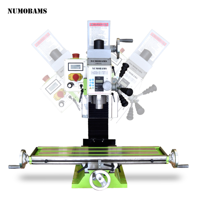 NUMOBAMS Super VM25L 1100W Brushless Motor with Auto Feeder + Foot Switch High Quality Milling Machine