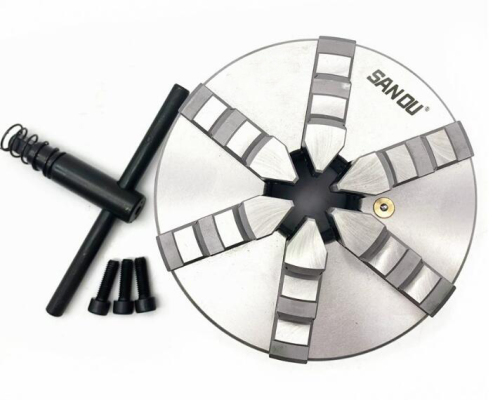 SANOU K13-125 High Accuracy 6 Jaw Self-Centering Chuck for Industrial Metal Lathe Use