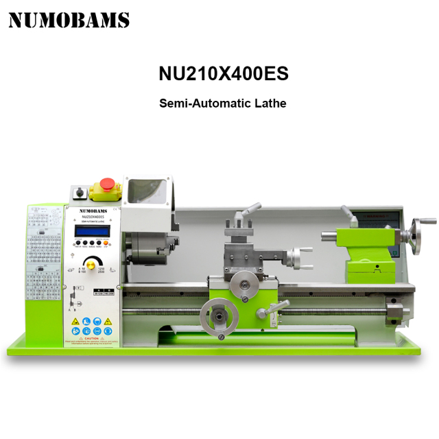 NUMOBAMS NU210x400ES Auto Left&Right Threading Making Semi-CNC Metal Lathe Machine