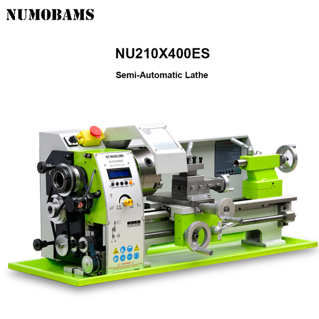 NUMOBAMS NU210x400ES Auto Left&Right Threading Making Semi-CNC Metal Lathe Machine