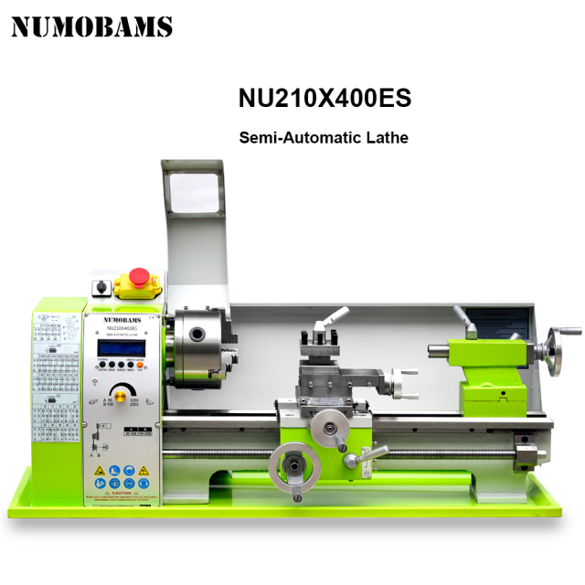 NUMOBAMS NU210x400ES Auto Left&Right Threading Making Semi-CNC Metal Lathe Machine