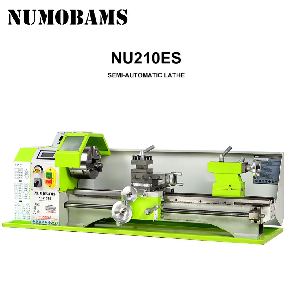 NUMOBAMS NU210X800ES Auto Left&Right Threading Making Mini CNC Metal Lathe Machine
