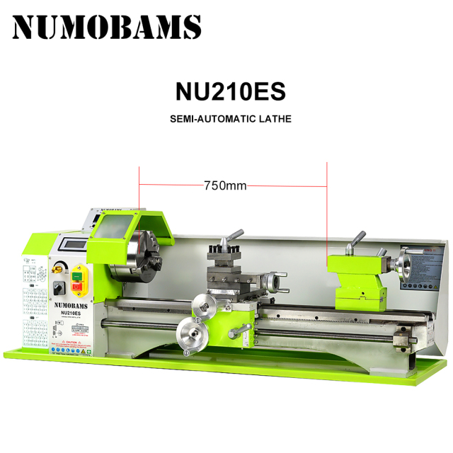 NUMOBAMS NU210X800ES Auto Left&Right Threading Making Mini CNC Metal Lathe Machine