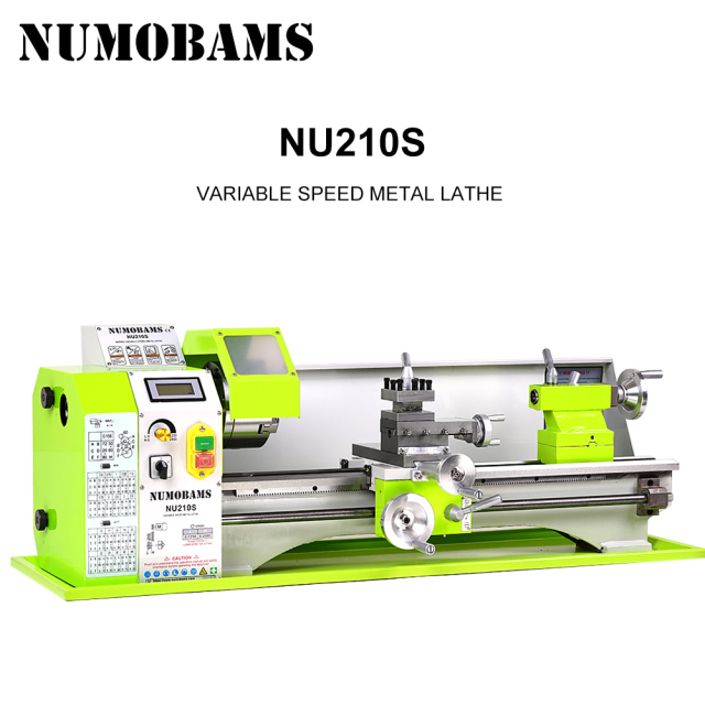 NUMOBAMS NU210X800S 900W Rated Output Power Brushless Motor 6mm Thickness Spindle Mini Metal Lathe Machine