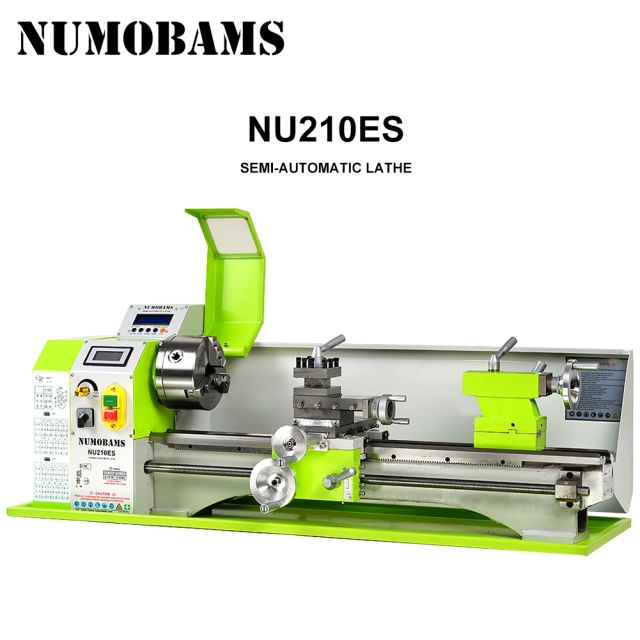 NUMOBAMS NU210X800ES Auto Left&amp;Right Threading Making Mini CNC Metal Lathe Machine