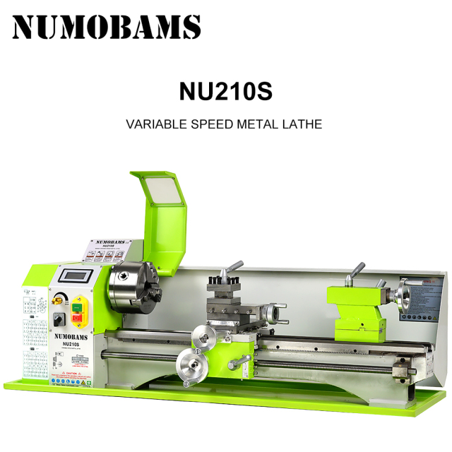 NUMOBAMS NU210X800S 900W Rated Output Power Brushless Motor 6mm Thickness Spindle Mini Metal Lathe Machine