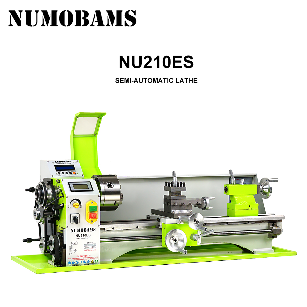 NUMOBAMS NU210X800ES Auto Left&Right Threading Making Mini CNC Metal Lathe Machine
