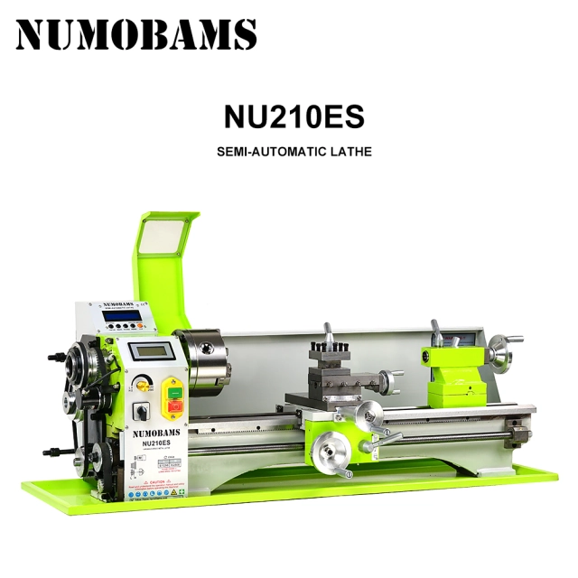 NUMOBAMS NU210X800ES Auto Left&amp;Right Threading Making Mini CNC Metal Lathe Machine