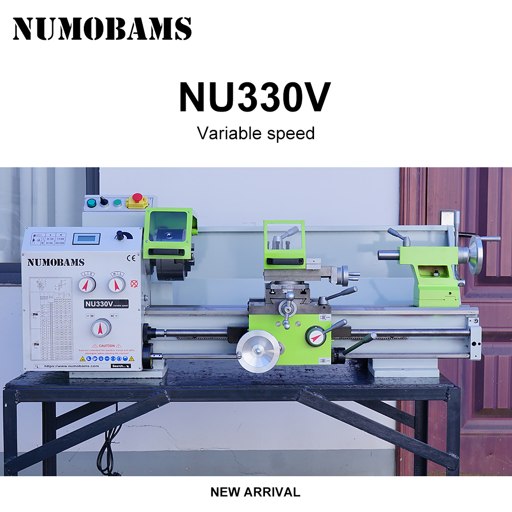 NUMOBAMS NU330V 1500W Motor with 160mm Chuck 750*330mm DIY Metal Lathe Machine