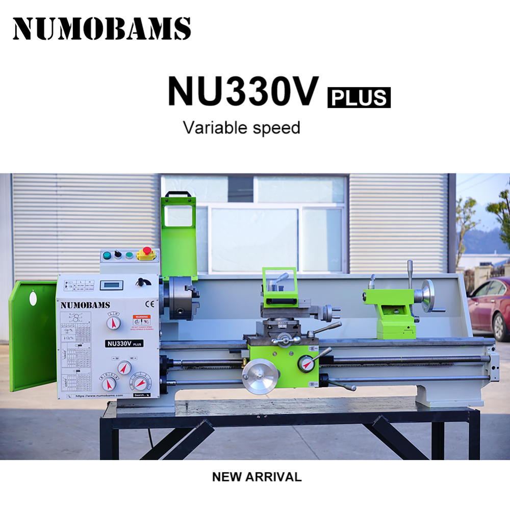 NUMOBAMS NU330 Plus 1500W Motor with 160mm Chuck 750*330mm DIY Metal Lathe Machine
