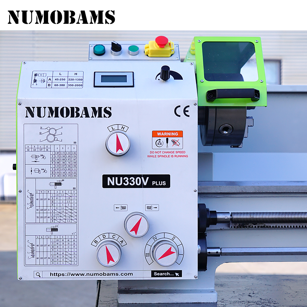 NUMOBAMS NU330V Plus 1500W Motor with 160mm Chuck 915*330mm DIY Metal Lathe Machine