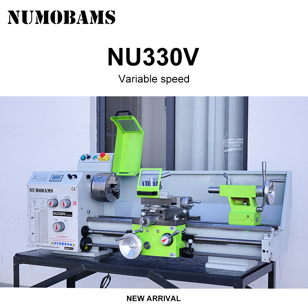 NUMOBAMS NU330V 1500W Motor with 160mm Chuck 750*330mm DIY Metal Lathe Machine