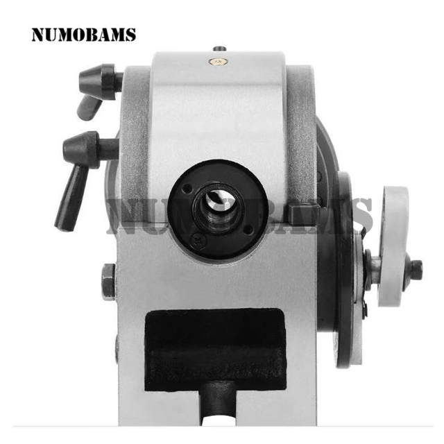 Numobams BS-0 Semi-Universal Dividing Head with 125mm 3-jaw Chuck for Metal Milling Machine Use