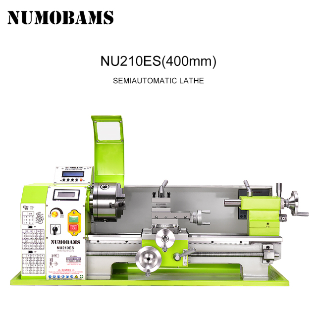 NUMOBAMS NU210x400ES Auto Left&Right Threading Making Semi-CNC Metal Lathe Machine