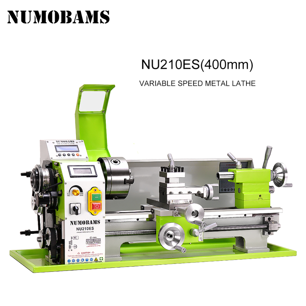 NUMOBAMS NU210x400ES Auto Left&Right Threading Making Semi-CNC Metal Lathe Machine