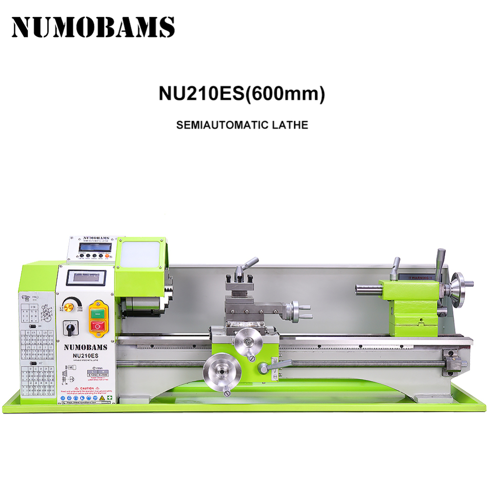 NUMOBAMS NU210x600ES Auto Left&Right Threading Making Semi-CNC Metal Lathe Machine