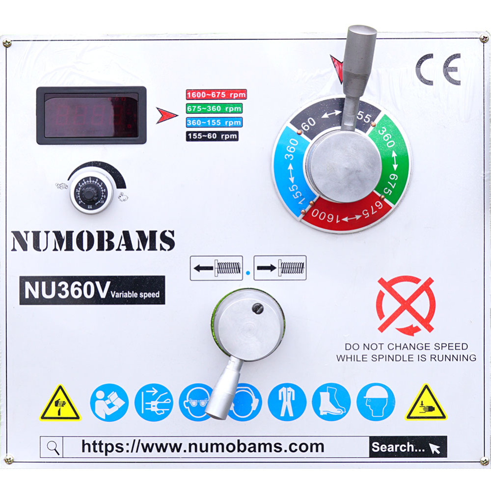 NUMOBAMS NU360V Metal Lathe Machine