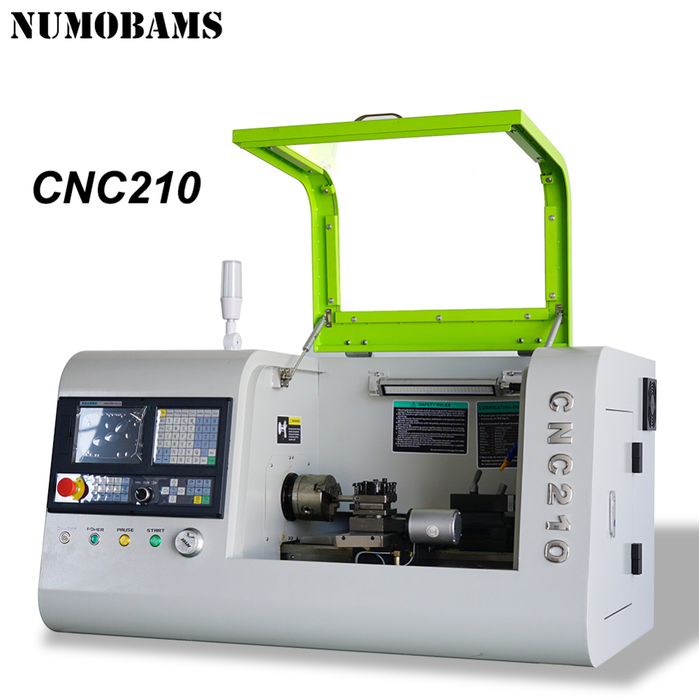 CNC210-A mini CNC Lathe/1200W servo motor lathe machine/after 990TDB CNC system lathe