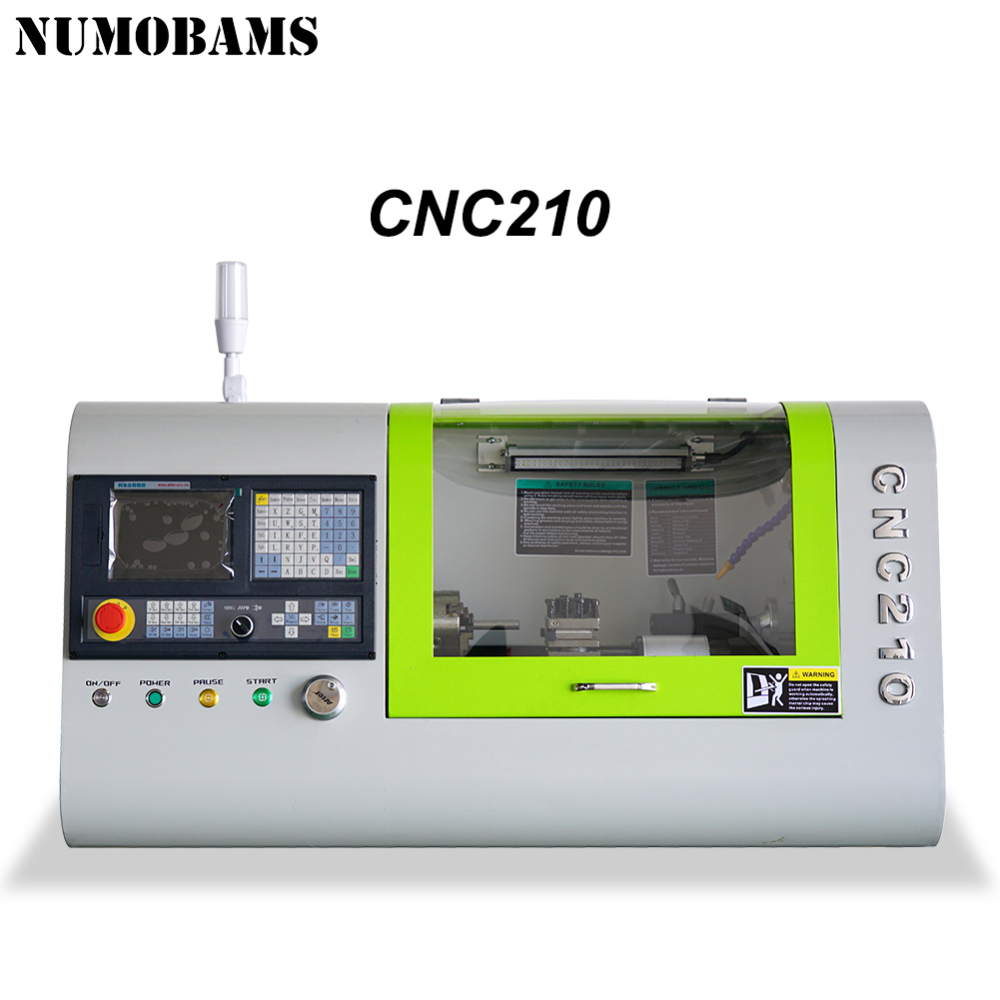 CNC210-A mini CNC Lathe/1200W servo motor lathe machine/after 990TDB CNC system lathe
