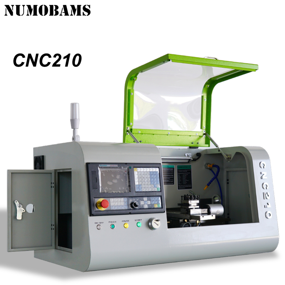 CNC210-A mini CNC Lathe/1200W servo motor lathe machine/after 990TDB CNC system lathe