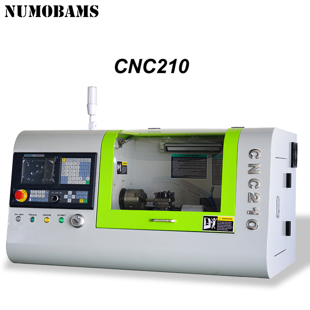 CNC210-A mini CNC Lathe/1200W servo motor lathe machine/after 990TDB CNC system lathe