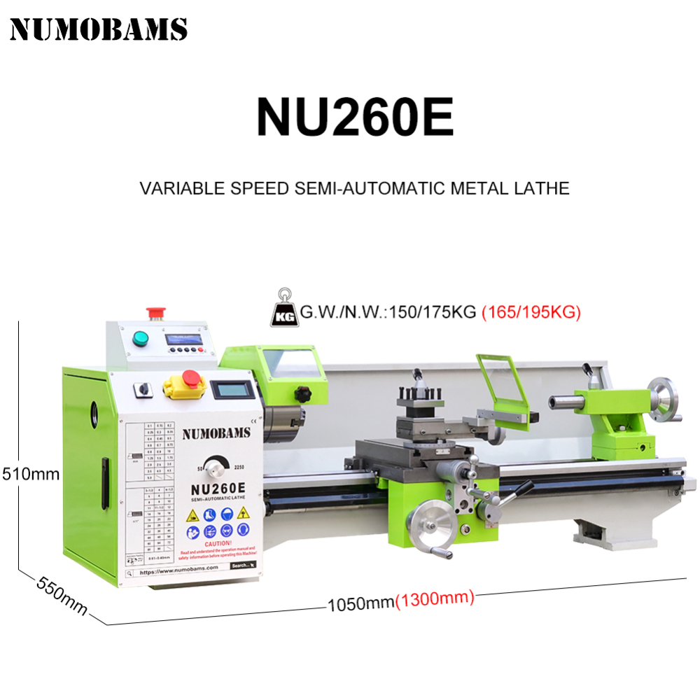 NUMOBAMS NU260E Semi-CNC Lathe Machine