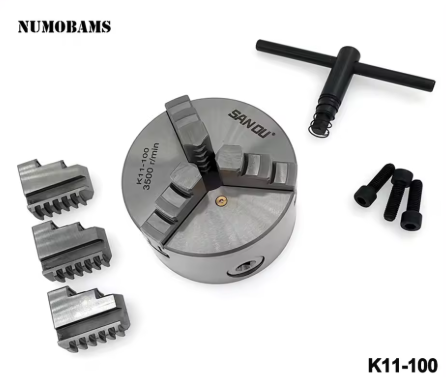 K11-100 3 Jaw Self-Centering Chuck for Mini Metal Lathe Use