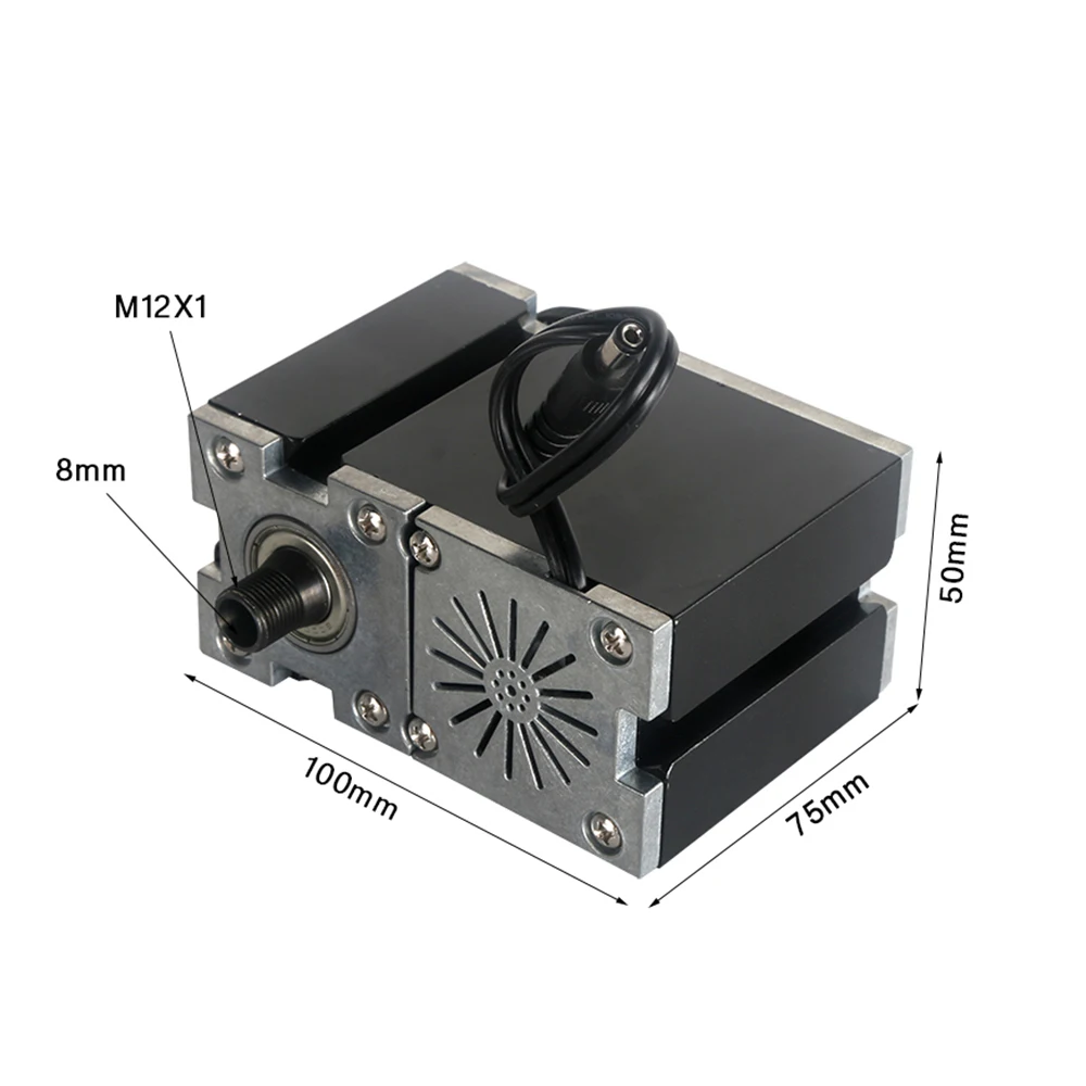 NUMOBAMS Z004MTBE 144W 12000rpm Motor with 1pc Metal Wheel Gear Box Dedicated for 60W Mini Machine