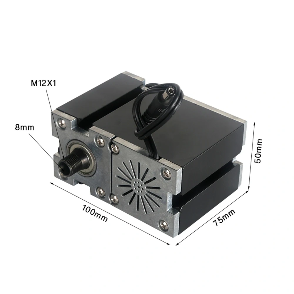 NUMOBAMS Z004MTBE 144W 12000rpm Motor with 1pc Metal Wheel Gear Box Dedicated for 60W Mini Machine