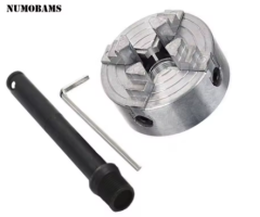 Z011A Mini Metal 4-Jaw Chuck/48mm 4 Jaw Cartridge/1.8~56mm/12~65mm Clamping Diameter