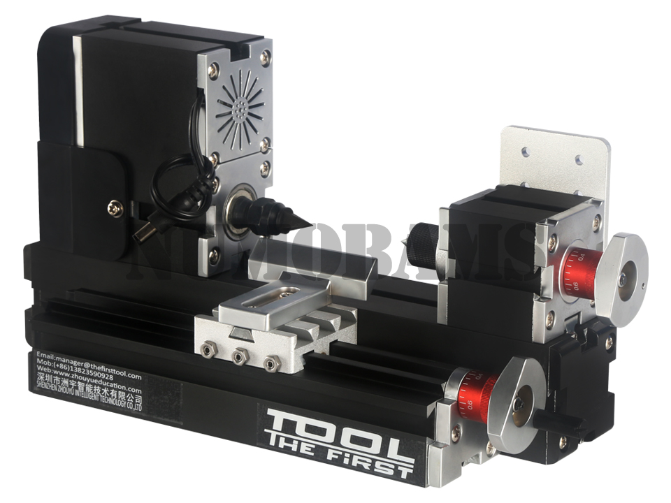 Numobams TZ6000MZG 60W 6 in 1 Mini Metal Lathe 12000rpm Machine Kit with Drill, Mill, Sander, Wood