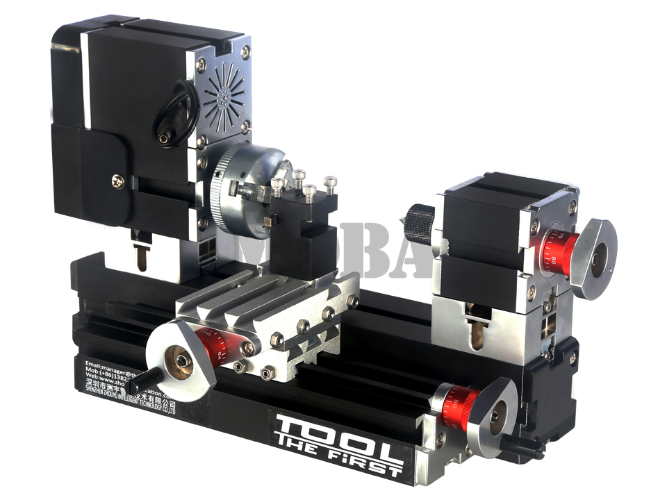 Numobams TZ6000MZG 60W 6 in 1 Mini Metal Lathe 12000rpm Machine Kit with Drill, Mill, Sander, Wood