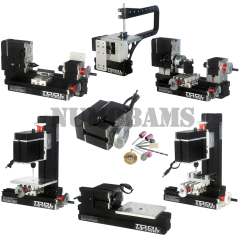 Numobams TZ6000MZG 60W 6 in 1 Mini Metal Lathe 12000rpm Machine Kit with Drill, Mill, Sander, Wood